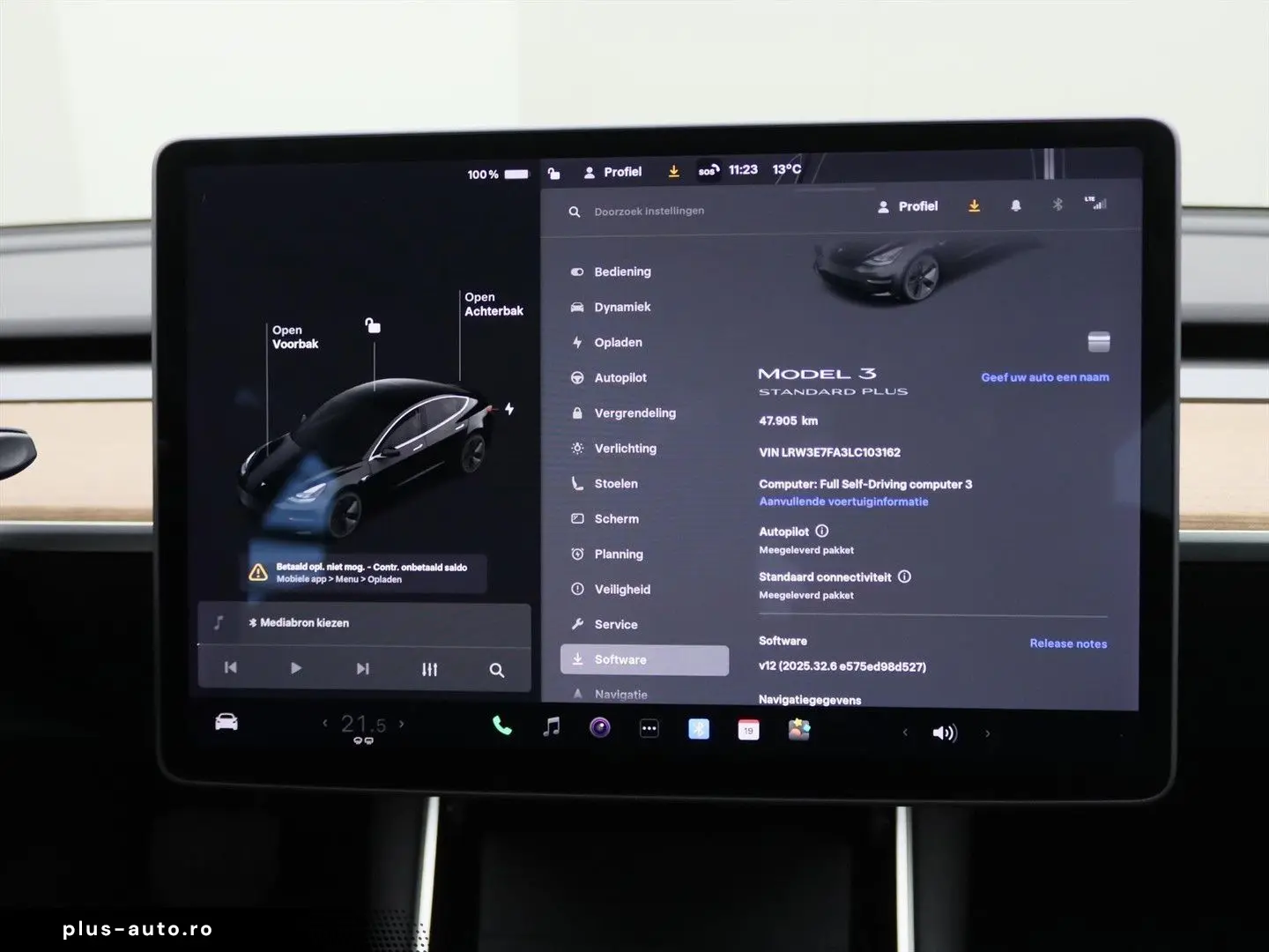 TESLA Model 3 Standard RWD Plus 94% SoH [ LFP ACCU AUT