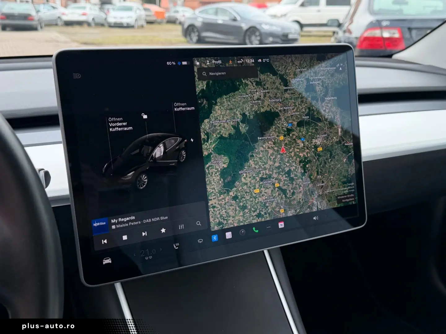 TESLA Model 3 Standard Plus 1.Hand AHK Leder Weiß