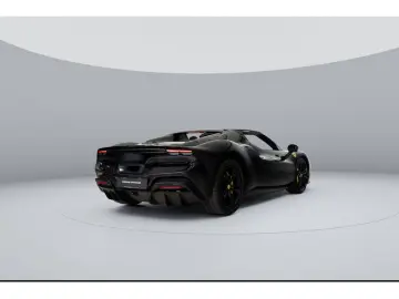 FERRARI 296 GTS  All Black-Giallo Details LEDs LIFT