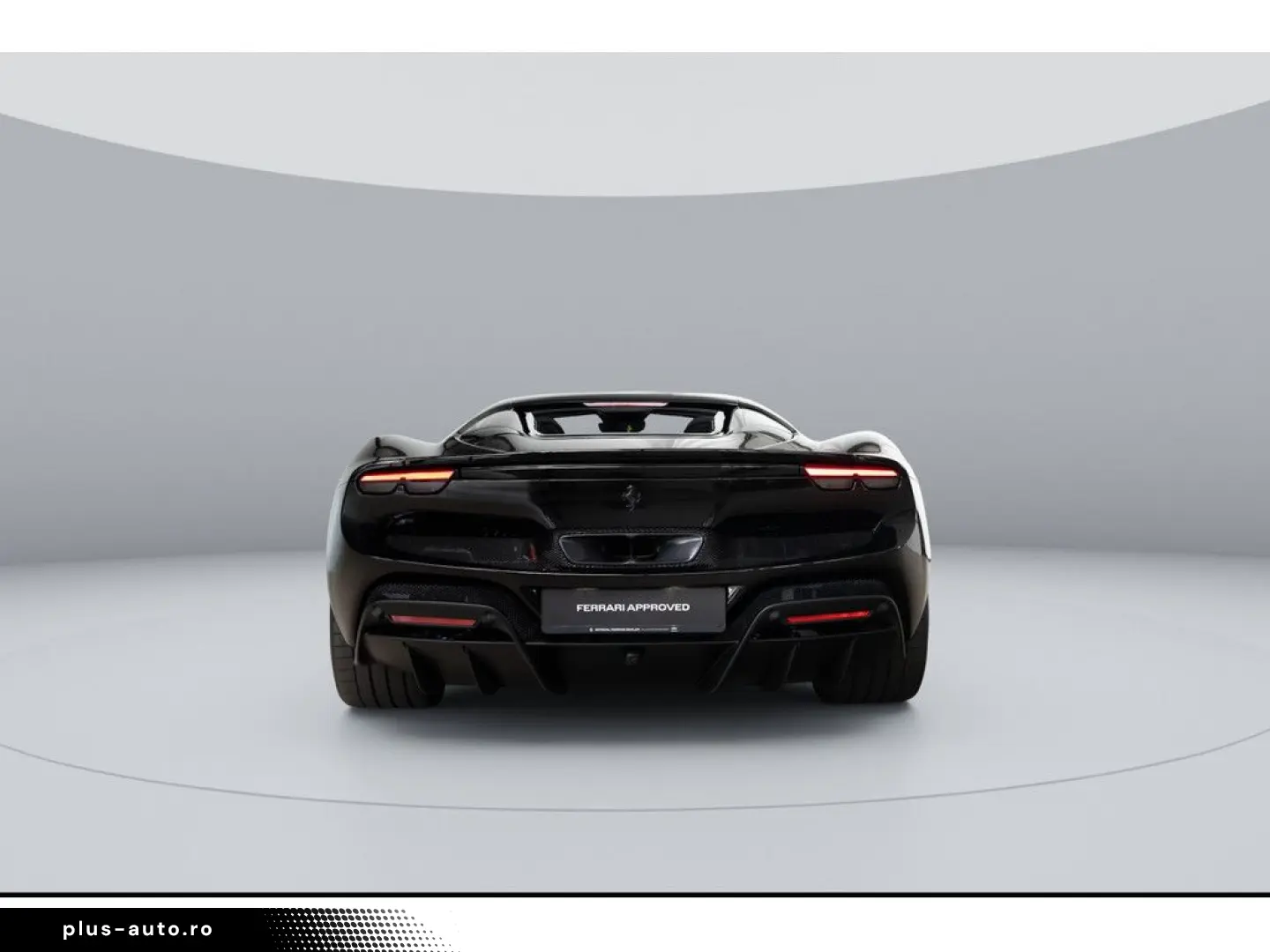 FERRARI 296 GTS  All Black-Giallo Details LEDs LIFT