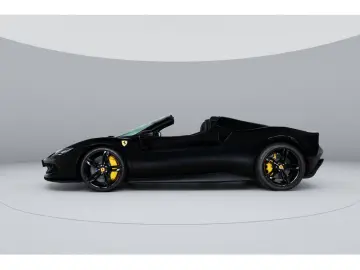 FERRARI 296 GTS  All Black-Giallo Details LEDs LIFT
