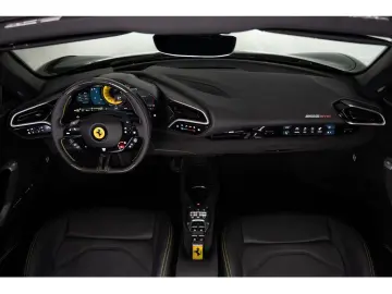 FERRARI 296 GTS  All Black-Giallo Details LEDs LIFT
