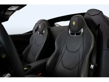 FERRARI 296 GTS  All Black-Giallo Details LEDs LIFT