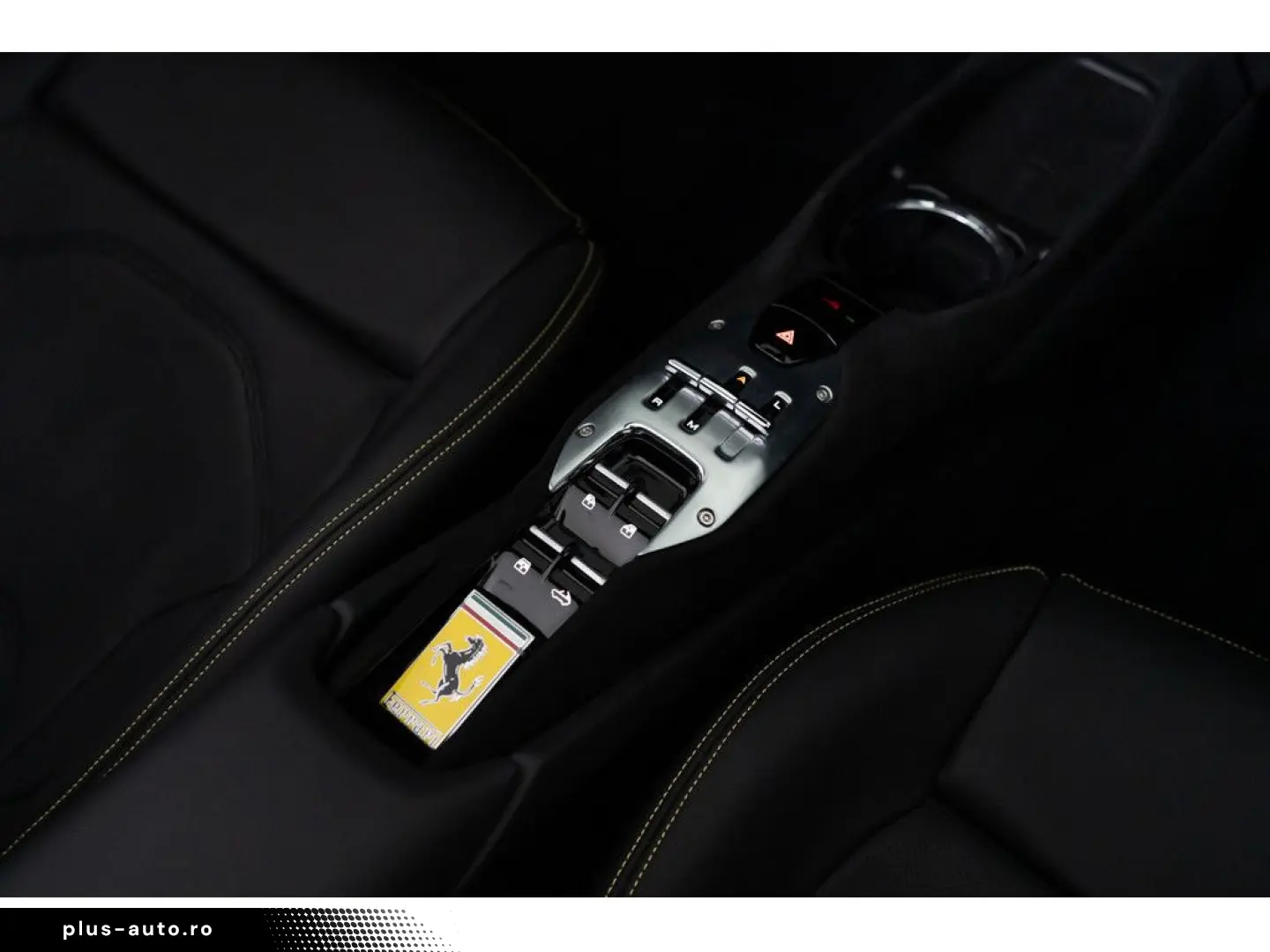 FERRARI 296 GTS  All Black-Giallo Details LEDs LIFT
