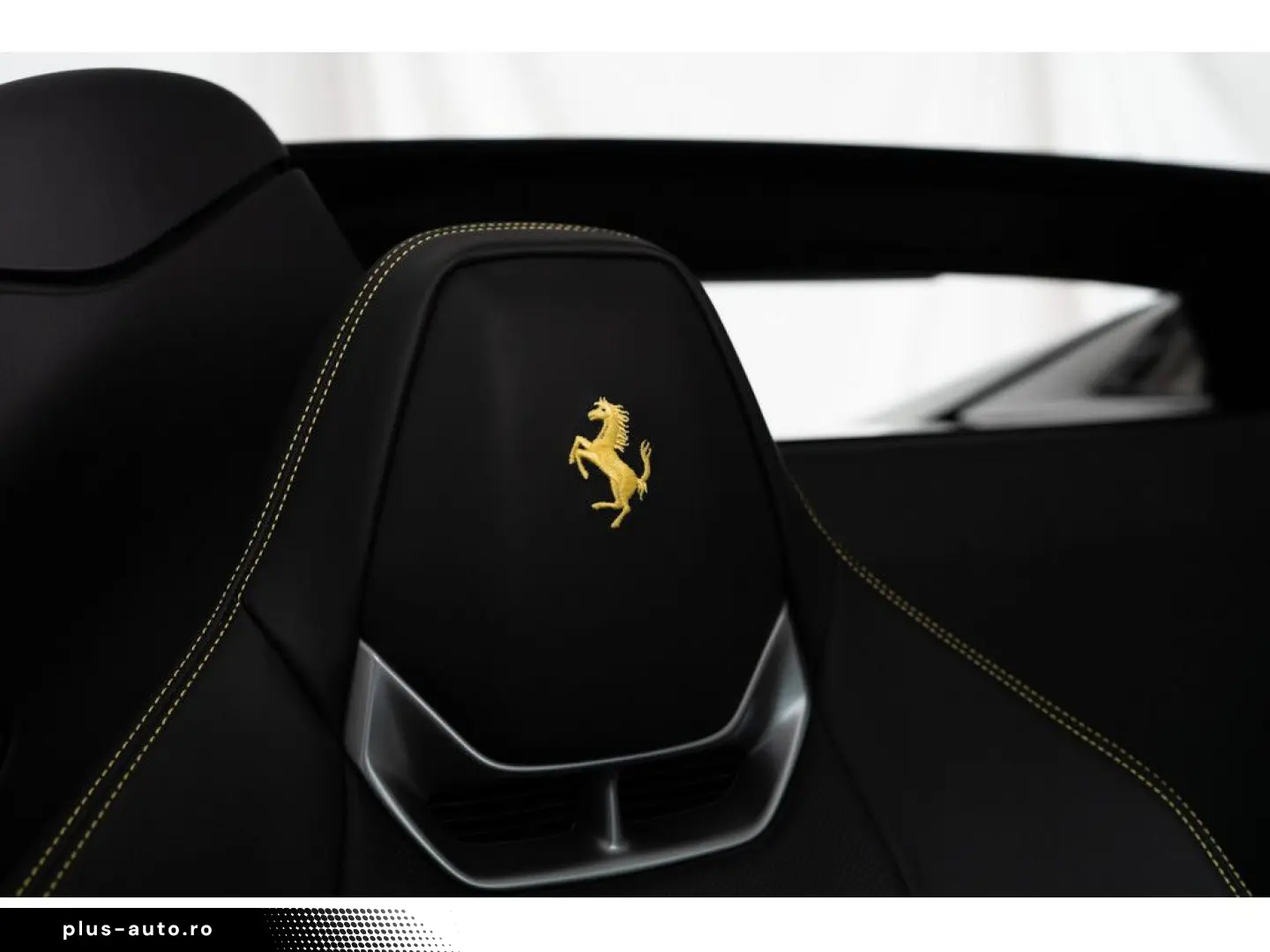 FERRARI 296 GTS  All Black-Giallo Details LEDs LIFT