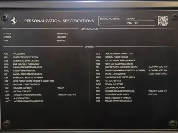 FERRARI 296 GTB - Giallo Triplo Strato - Carplay - JBL