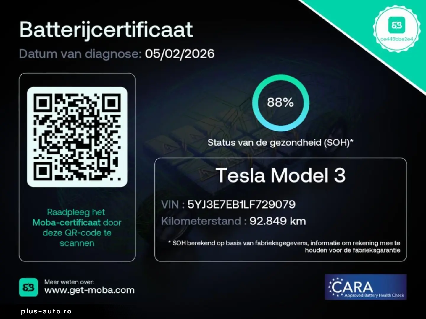 TESLA Model 3 Long-Range AWD 351pk 75 kWh 88% SoH [ AU