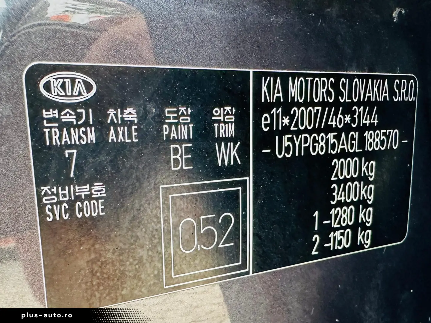 Kia Sportage   1.7 Diesel 116 Cp   Fab. 11.2016   Euro 6