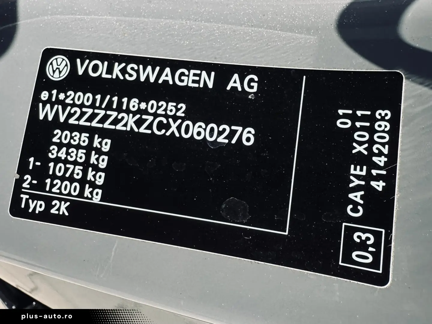 Volkswagen Caddy   Fab. 10.2011   1.6 DIESEL   Euro 5