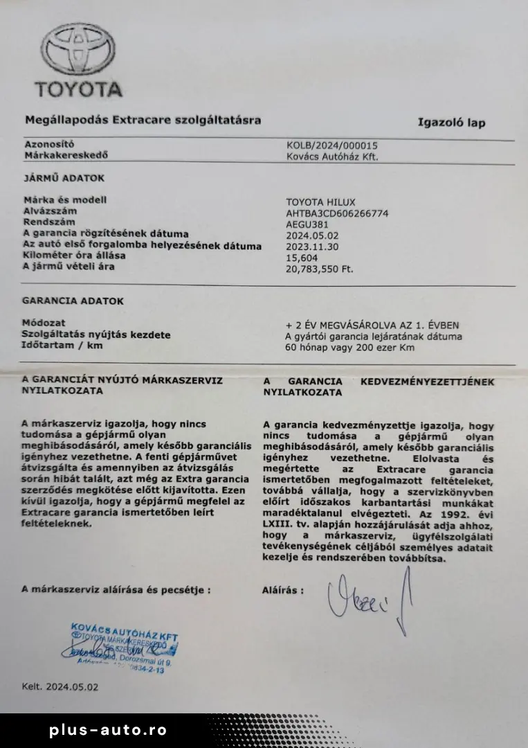 TOYOTA Hilux 2.8 D-4D 4X4 DOUBLE INVINCIBLE NET  47990.