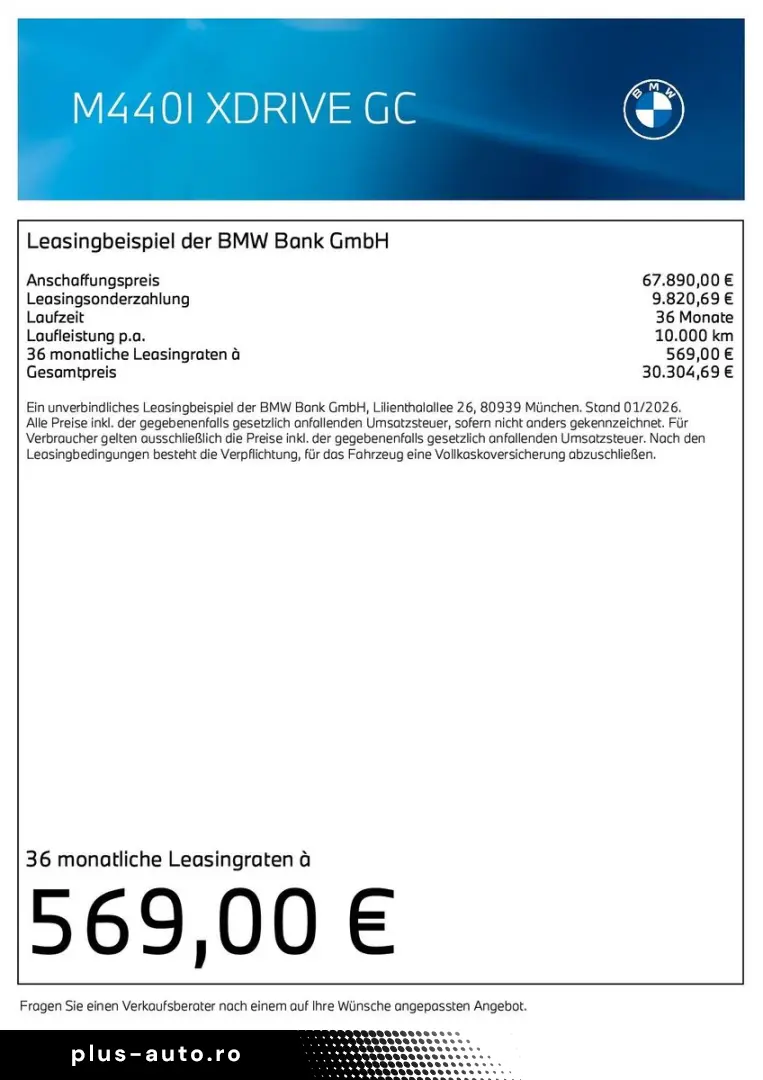 BMW M440i xDrive Gran Coupé HK HiFi DAB LED GSD