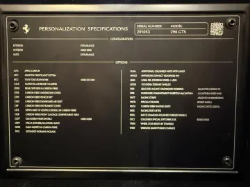 FERRARI 296 GTS  Assetto Fiorano FullCarbon Stripe