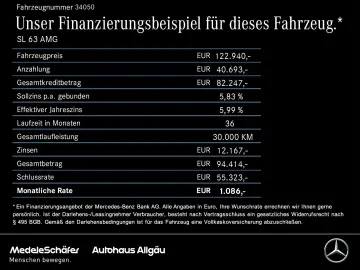 MERCEDES-BENZ SL 63 AMG 4M  21  Massage NAPPA VA-Lif&hellip;
