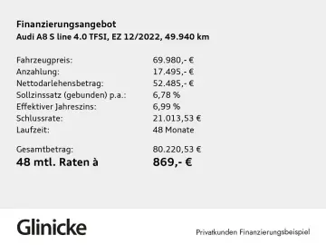 AUDI A8 60 4.0 TFSI quattro s-line Pano Matrix B&O