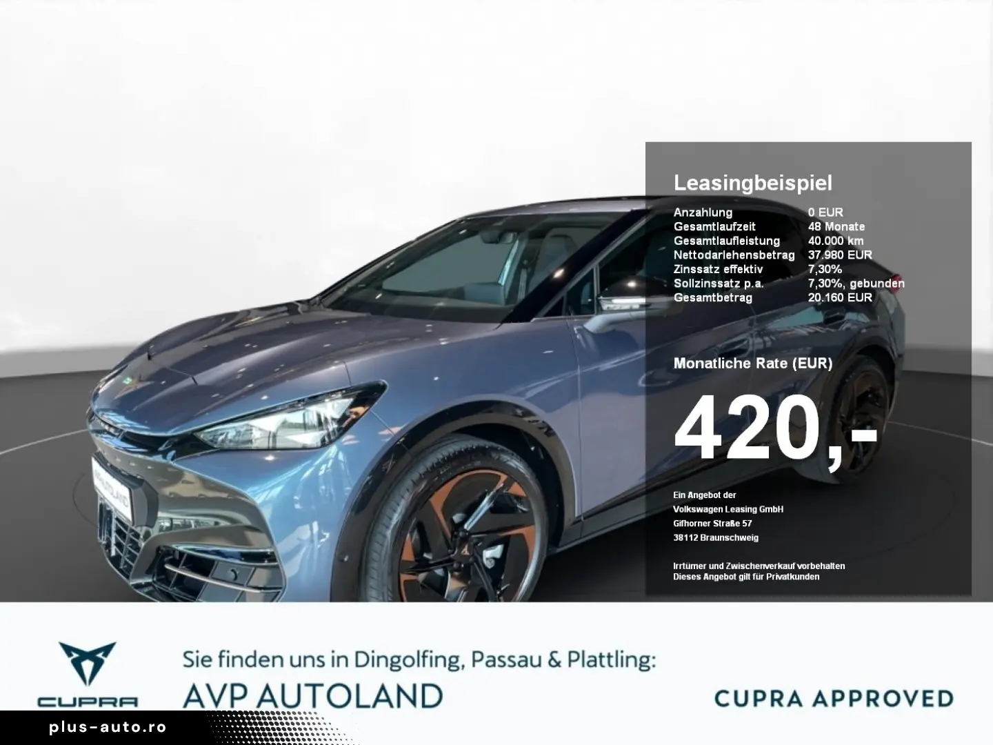 CUPRA Tavascan 250 kW 77 kWh 4Drive VZ   PANO   NAVI