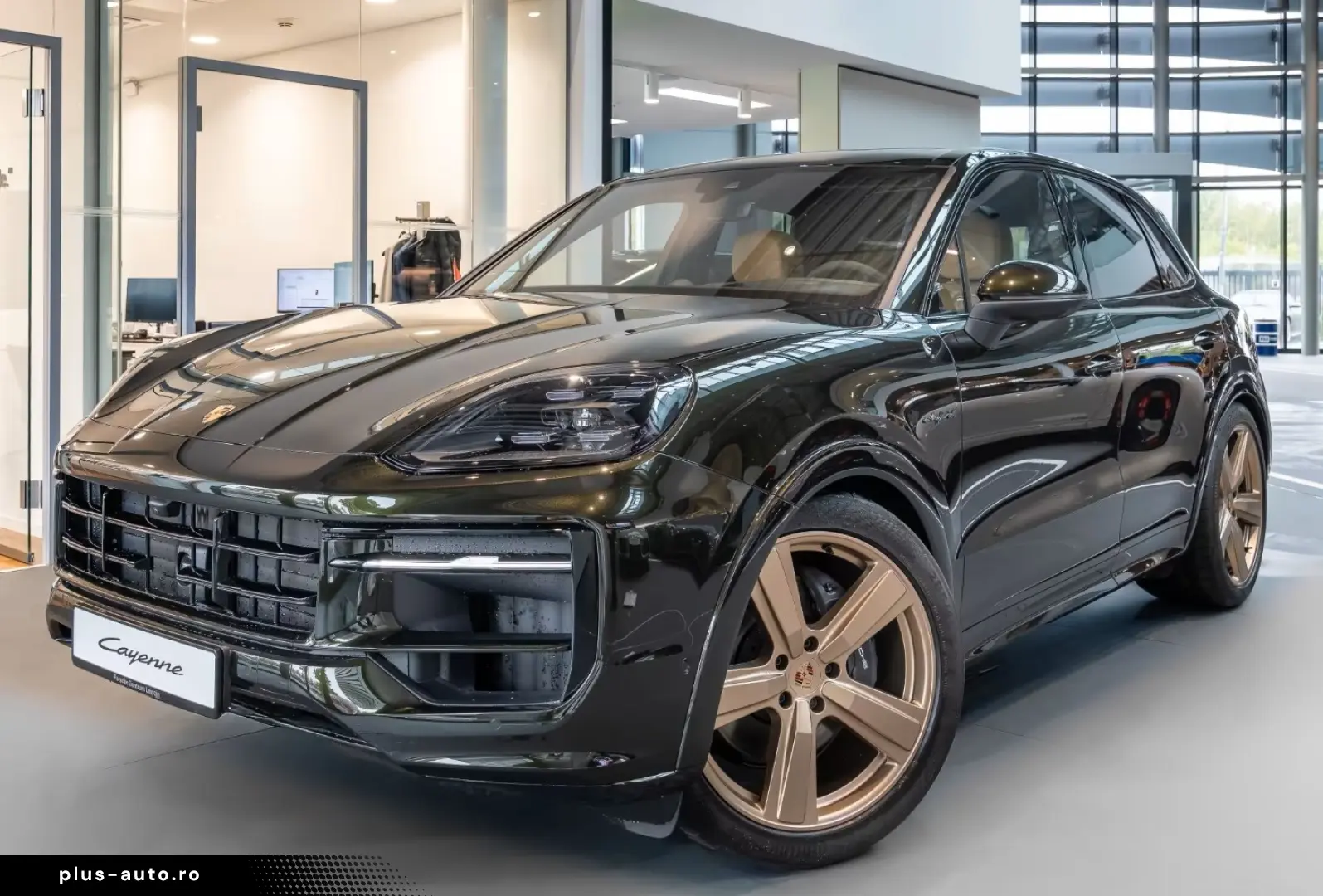Porsche Cayenne E-Hybrid darkolive Beige Massage HeadUp 22