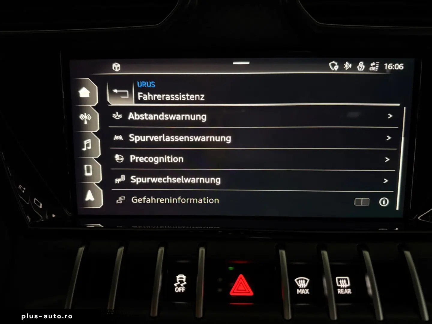 LAMBORGHINI Urus Graphite Capsule  B&O CARBON PANO 23Z HUD
