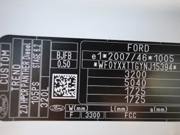 Ford Transit Custom L2H1 2.0 105CP