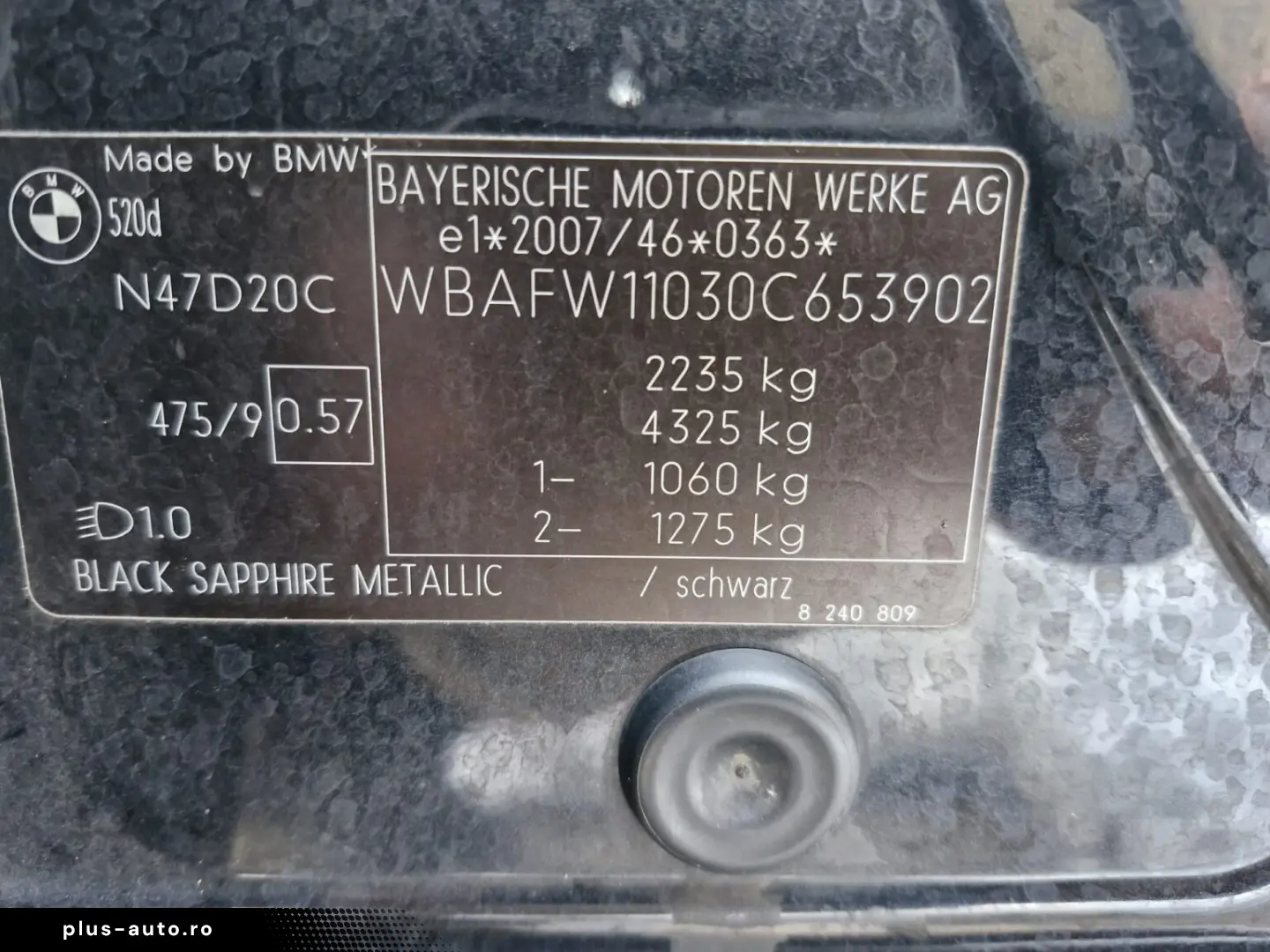 BMW Seria 5 F10 520d – 2012