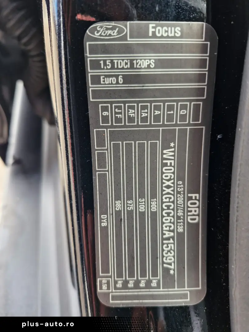 Ford Focus 1.5 Diesel Break – 2016 – Euro 6