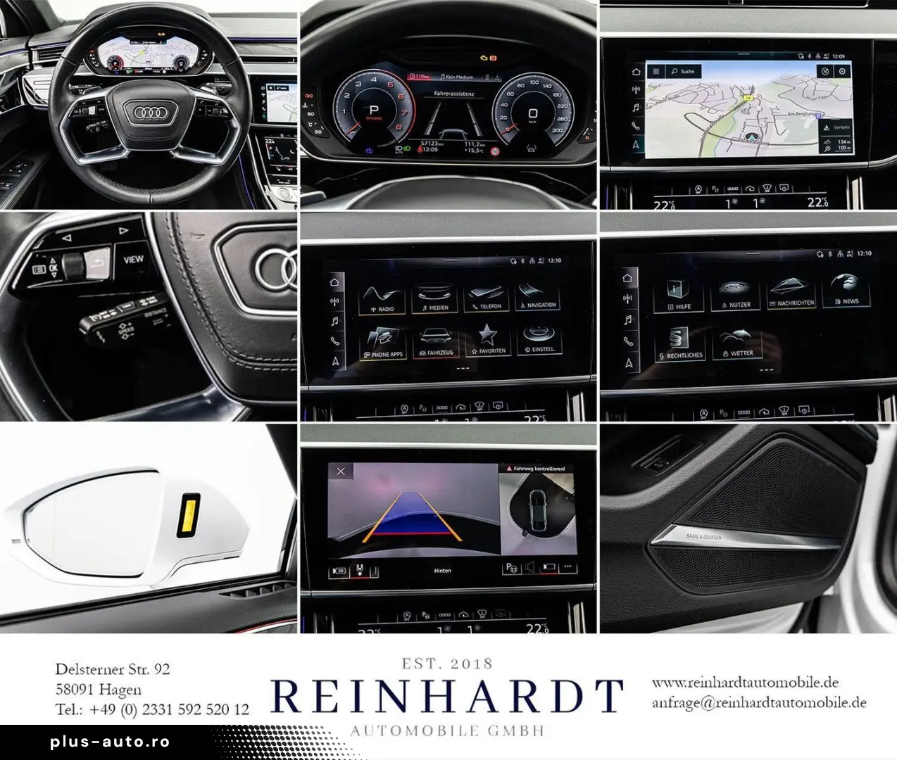 AUDI A8 55TFSi Q S LINE BLACK ACC HuD PANO OLED 360