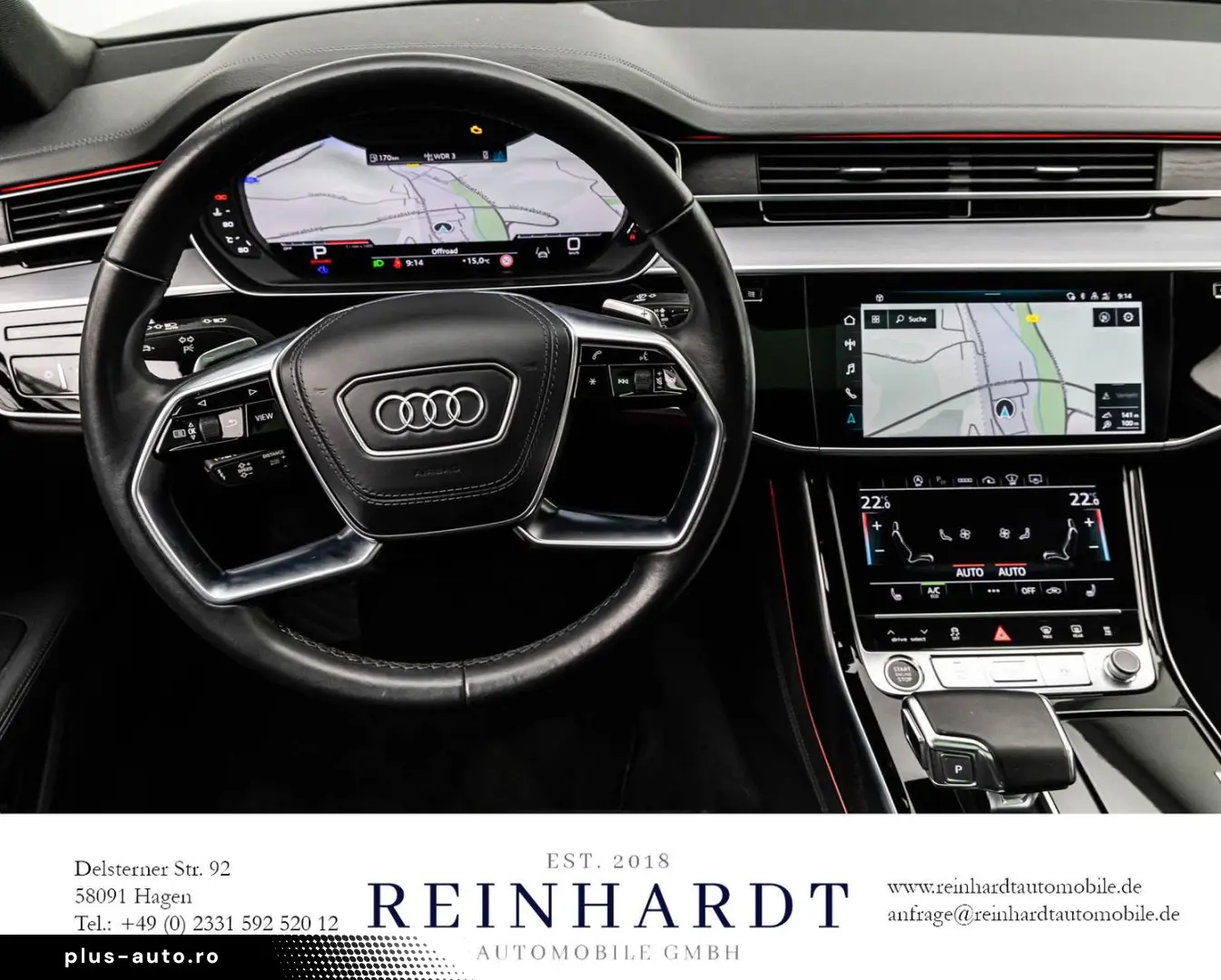 AUDI A8 55TFSi S LINE BLACK MATRIX ACC HuD PANO 360