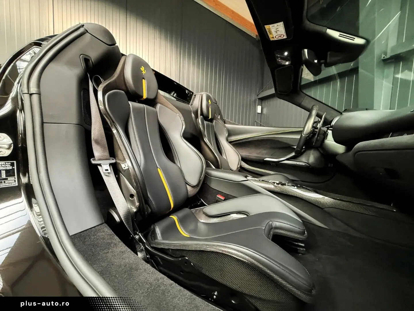 FERRARI 296 GTS   Nero Extracampione   Racing Seats