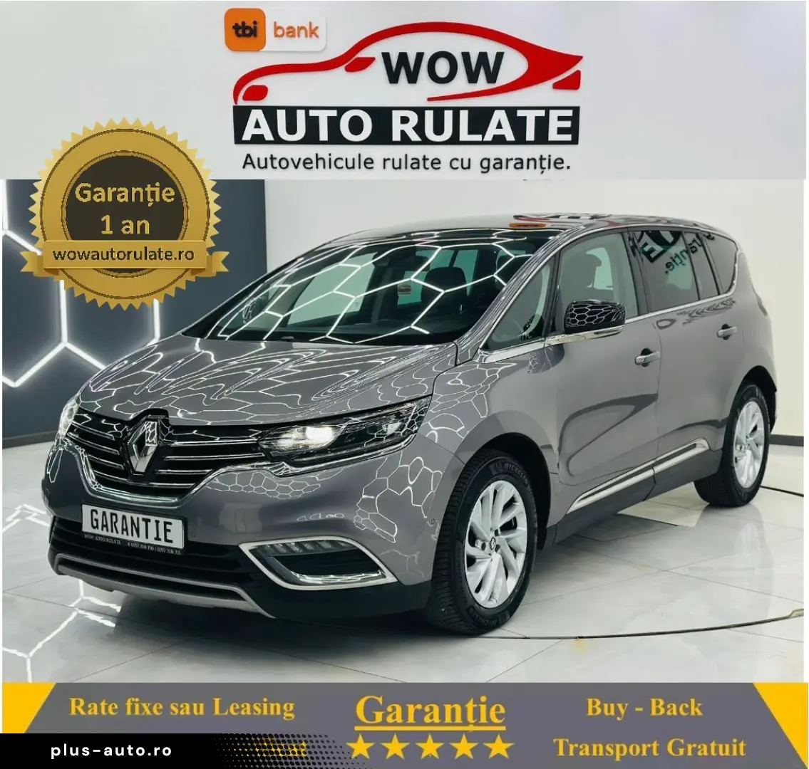 RENAULT ESPACE 2015 1.6D E6 7 Locuri Garantie 12 Luni Rate A