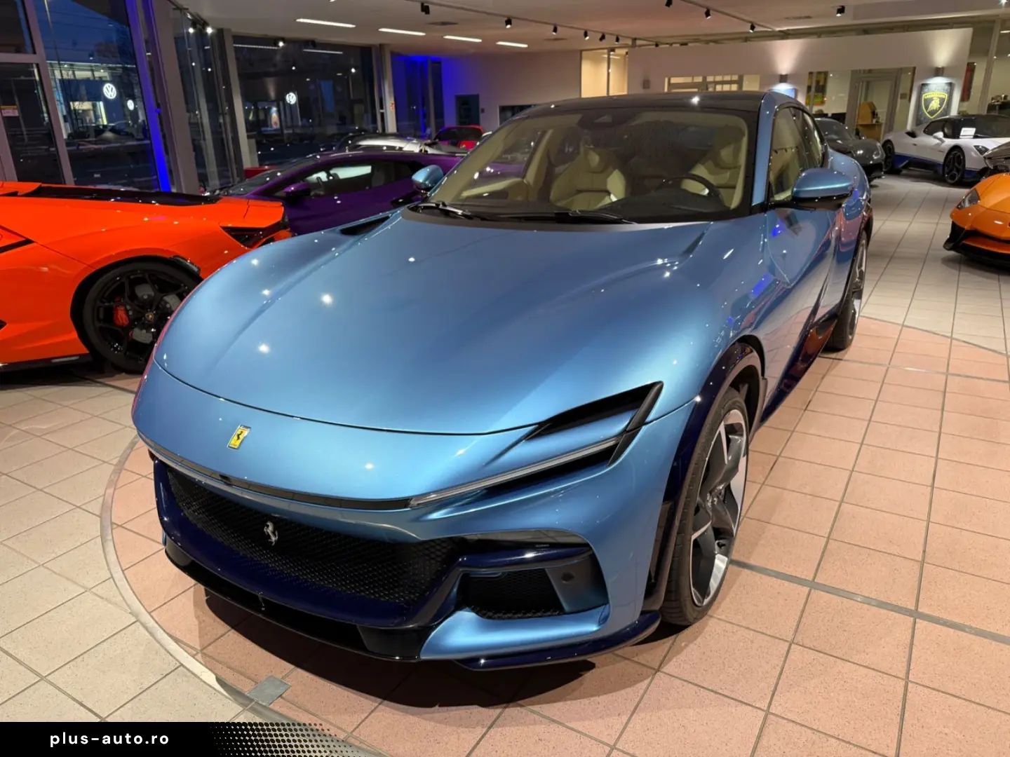 FERRARI Purosangue V12 FULL-CARBON-BLUE PANORAMA