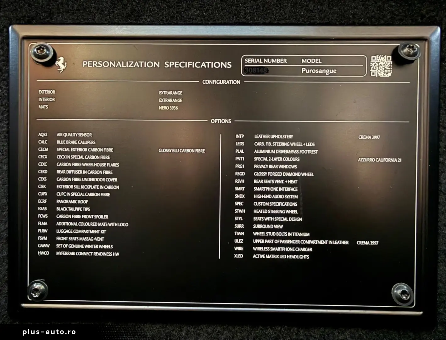 FERRARI Purosangue V12 FULL-CARBON-BLUE PANORAMA