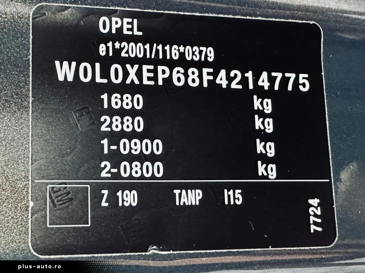 Opel Corsa   Fab. 05.2015  Euro 6  1.0 BENZINA 90 CP