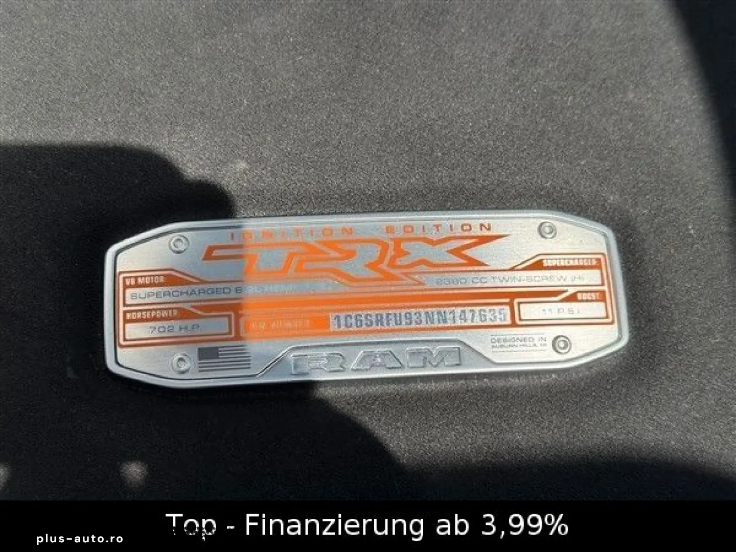 DODGE RAM TRX IGNITION