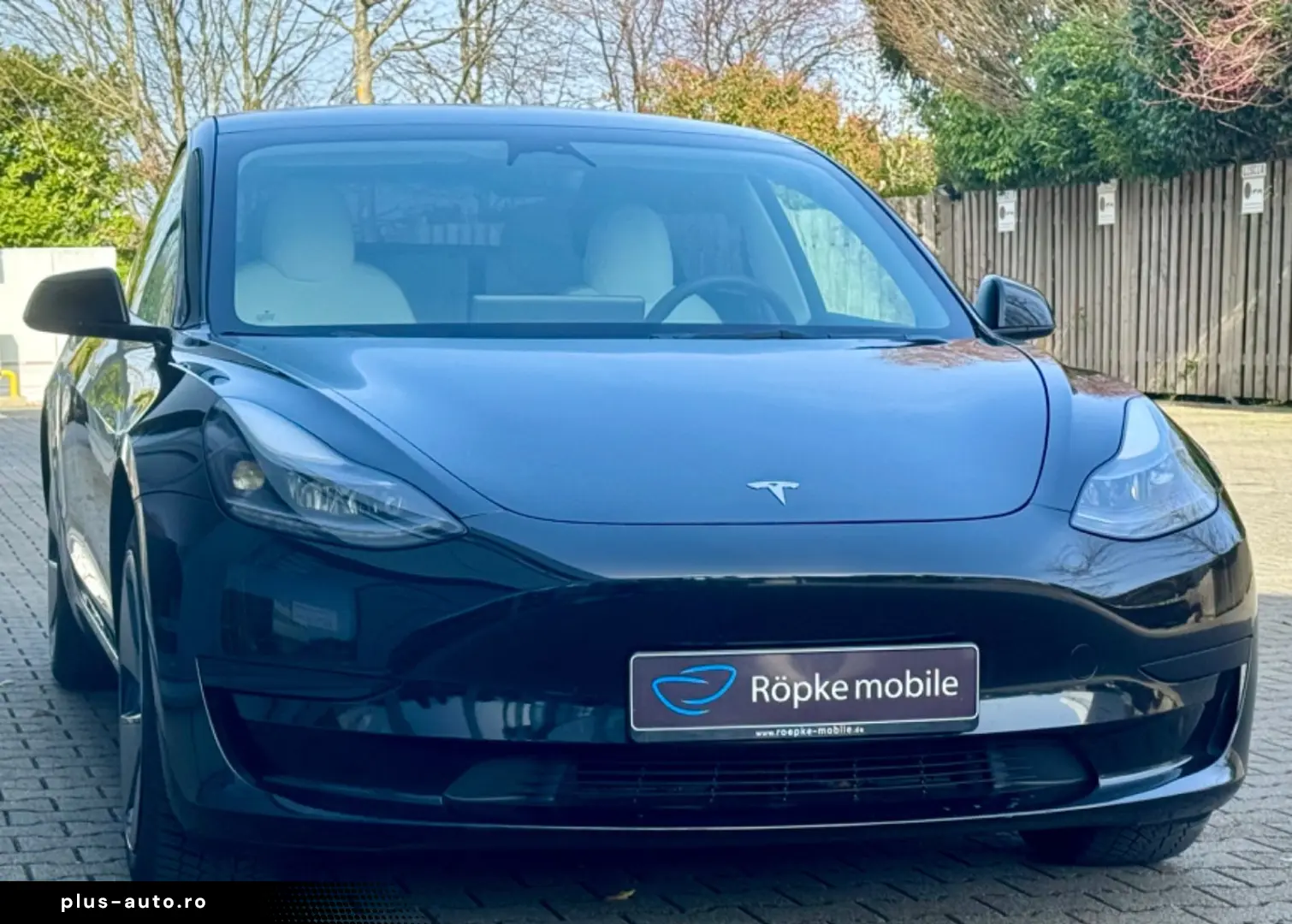 TESLA Model 3 RWD Innen schwarz und weiss VAT