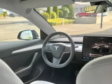 TESLA Model 3 RWD Innen schwarz und weiss VAT