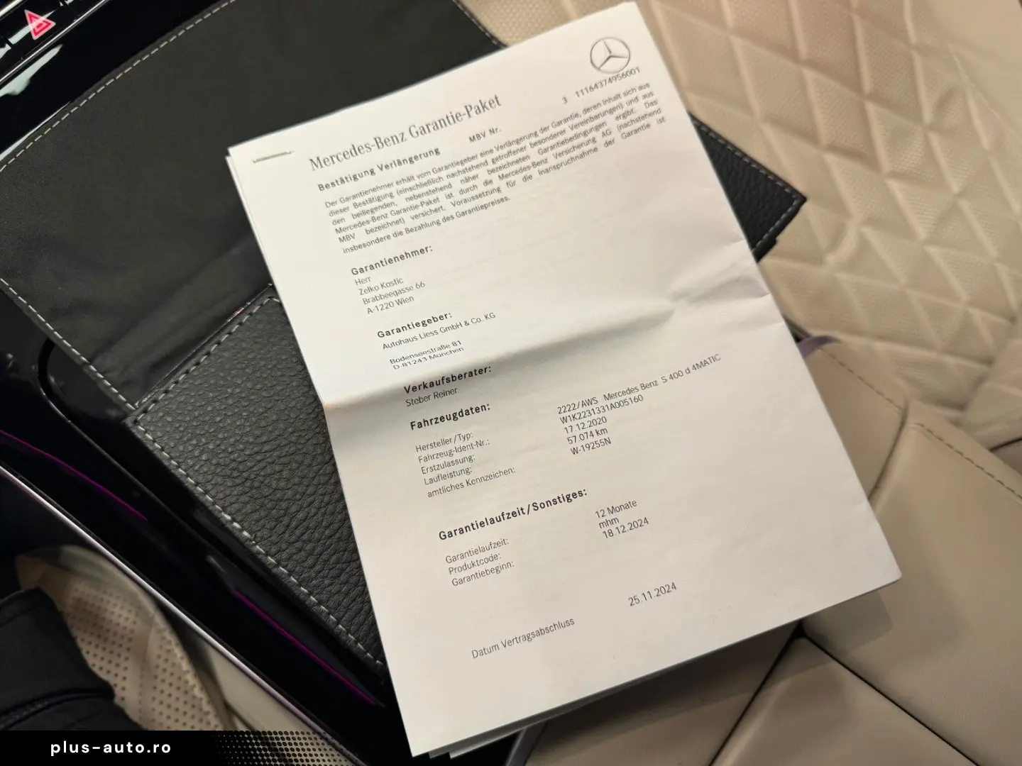 MERCEDES-BENZ S 400 AMG-Paket d 4Matic Lang 3d-VOLLLLLLLL