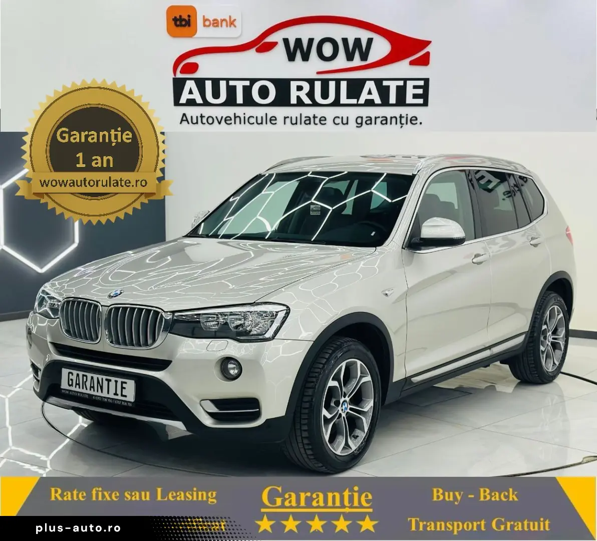 BMW X3 2017 2.0D E6 Garantie 12 Luni Rate AVans 0 Doar Cu Bu