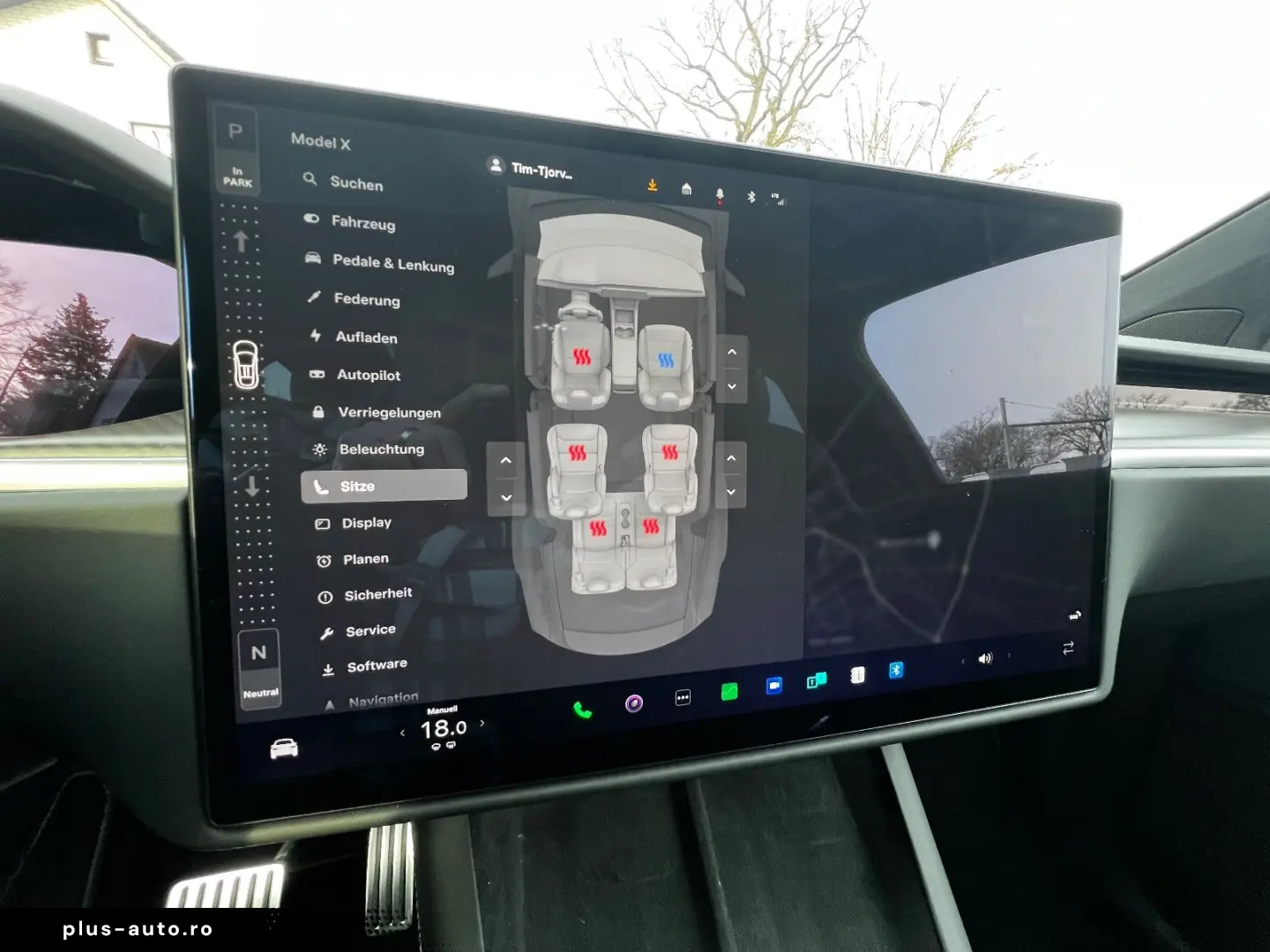 TESLA Model X Plaid Yoke 6-Seat AHK 8x22Zoll Autopilot