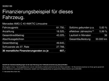 MERCEDES-BENZ C 43 4M AMG Night Pano Drivers HUD Nappa AHK