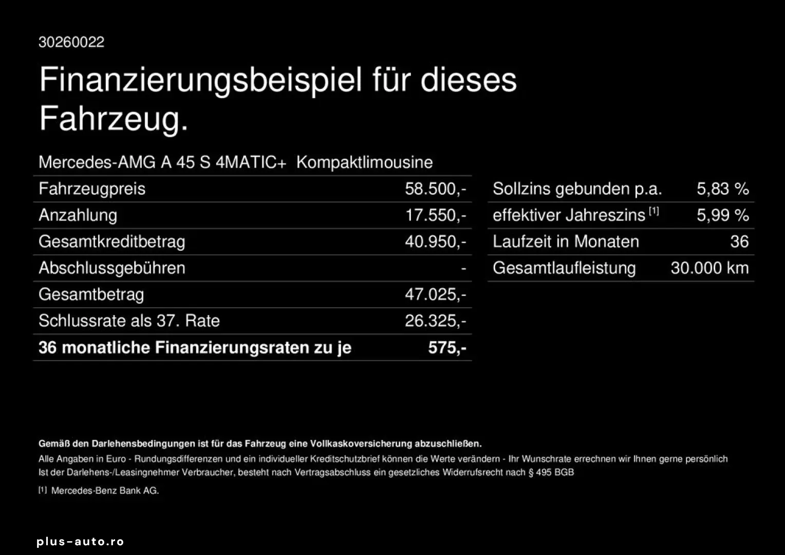 MERCEDES-BENZ A 45 S AMG Perfo Sitz Driver`s Pano HUD Burm