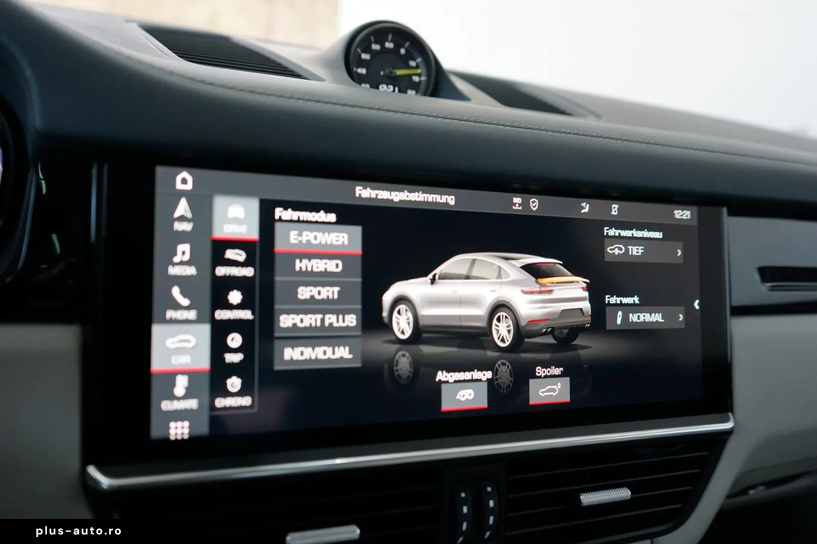 PORSCHE Cayenne Coupe E-Hybrid SportDesign Abgas Matrix