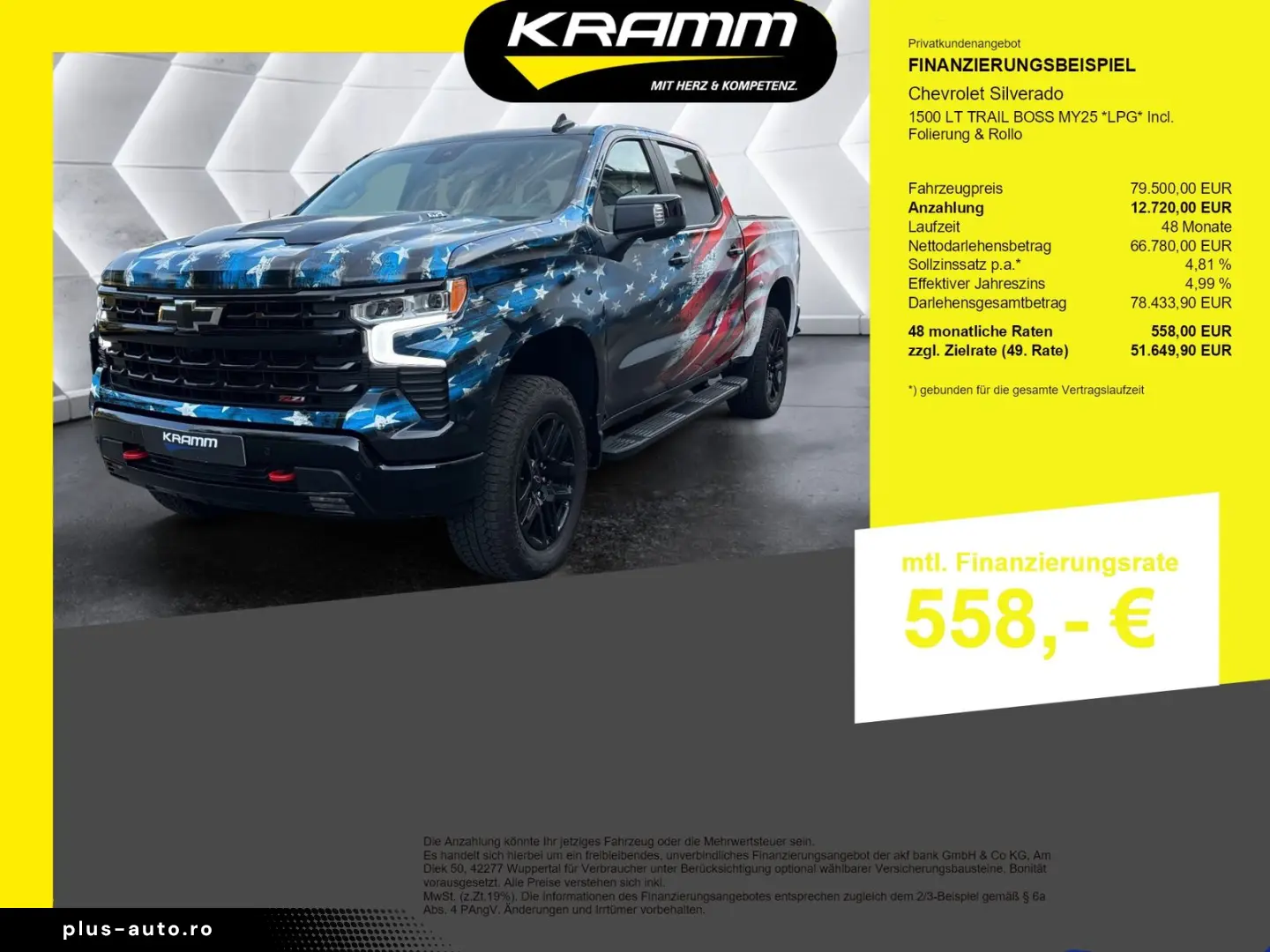 CHEVROLET Silverado 1500 LT TRAIL BOSS MY25  LPG  Incl. Fo