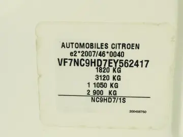 Citroen C4   Fab. 09.2014  1.6 DIESEL 116 CP cp   Euro 5