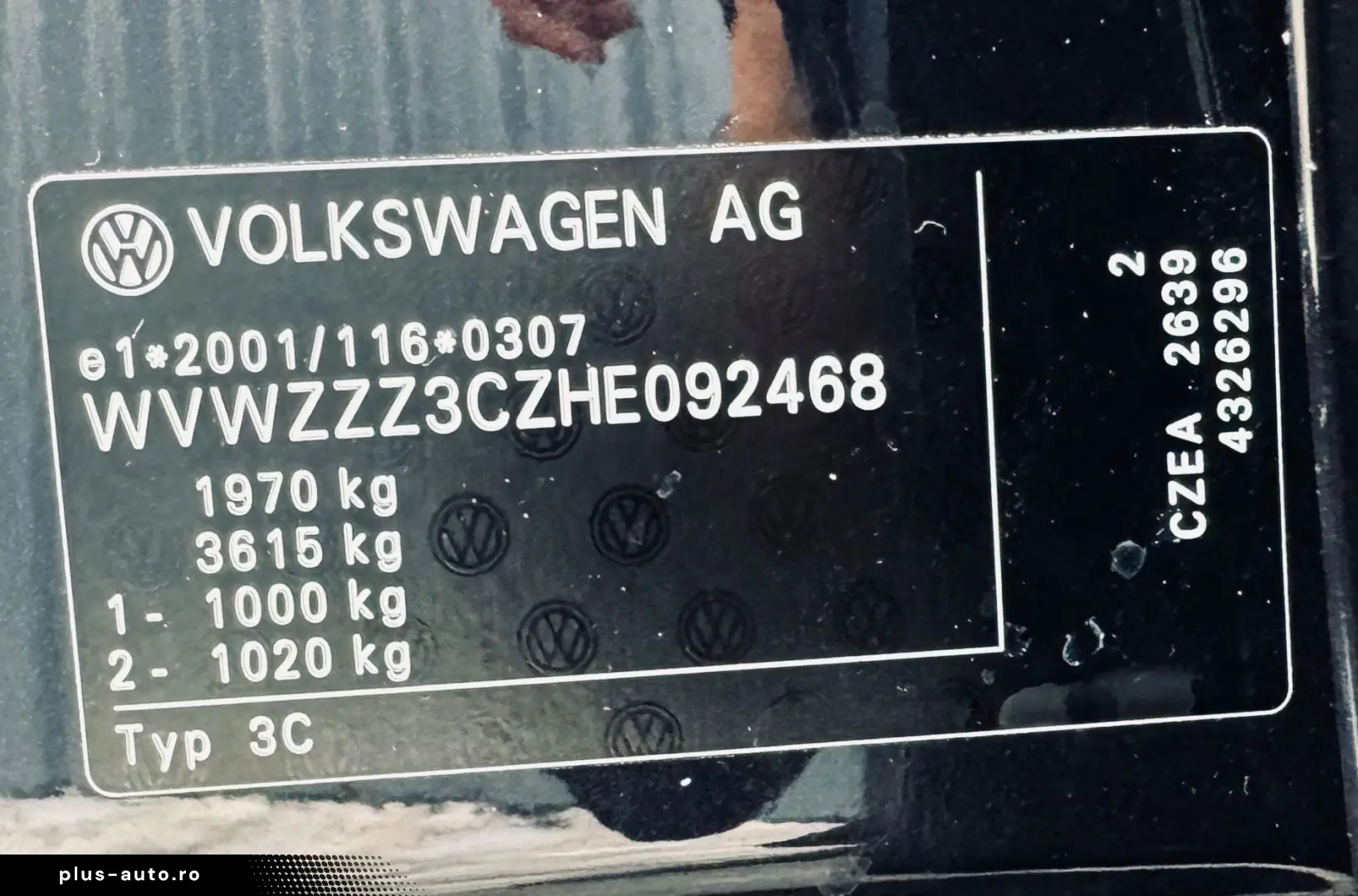 VW Passat B8   1.4 TSI 150cp  Euro6  Fab 01-2017