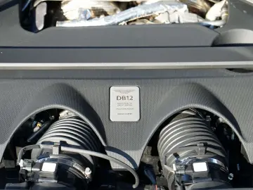 ASTON MARTIN DB12 Ultramarine Black   Oxford Tan