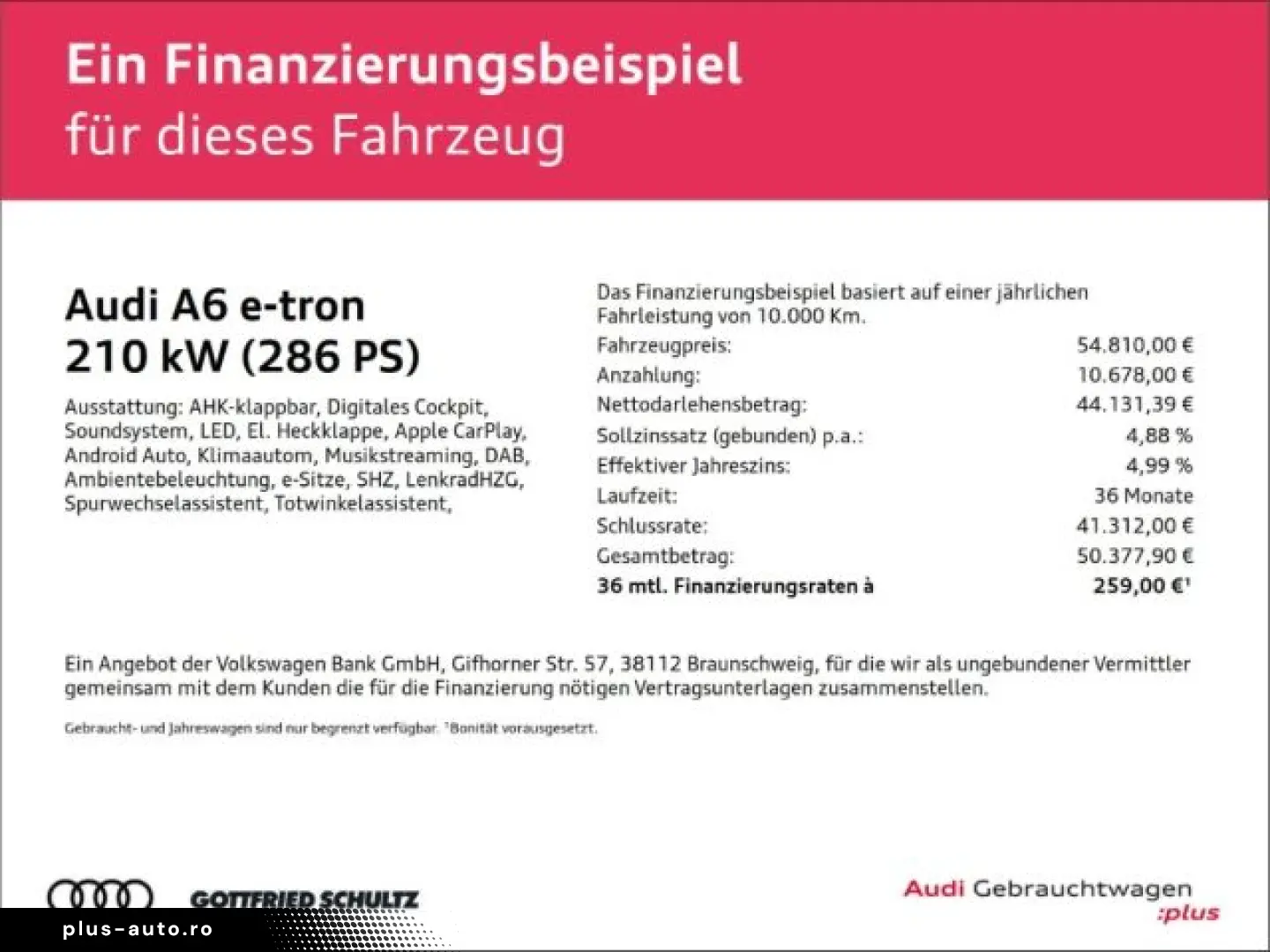 AUDI A6 e-tron Sportback S line