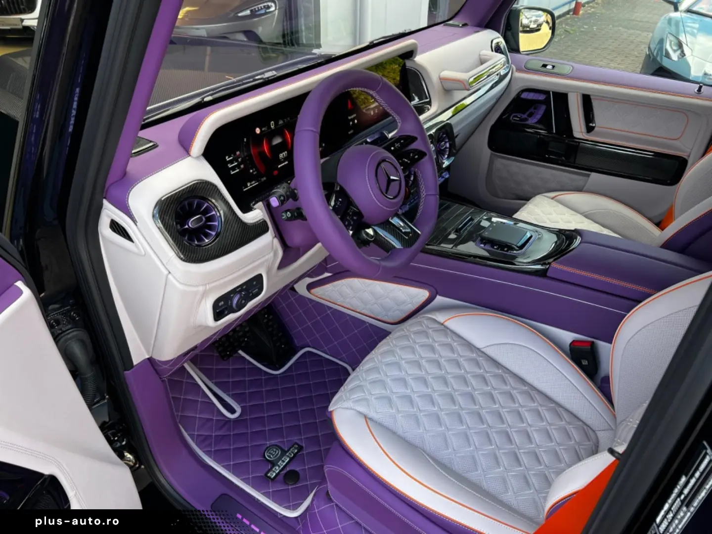 Mercedes Benz G63AMG Brabus B800 Purple interior