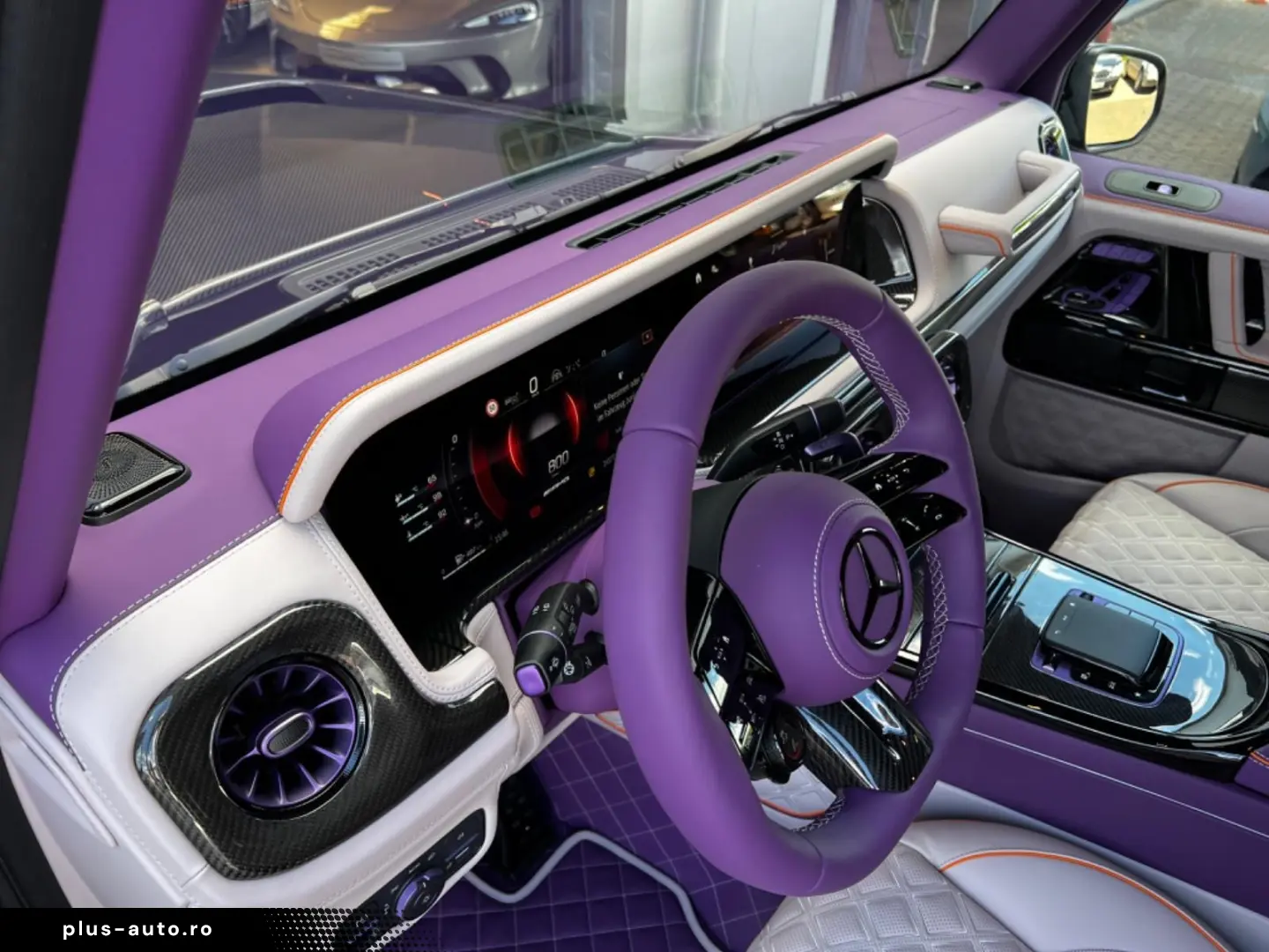 Mercedes Benz G63AMG Brabus B800 Purple interior