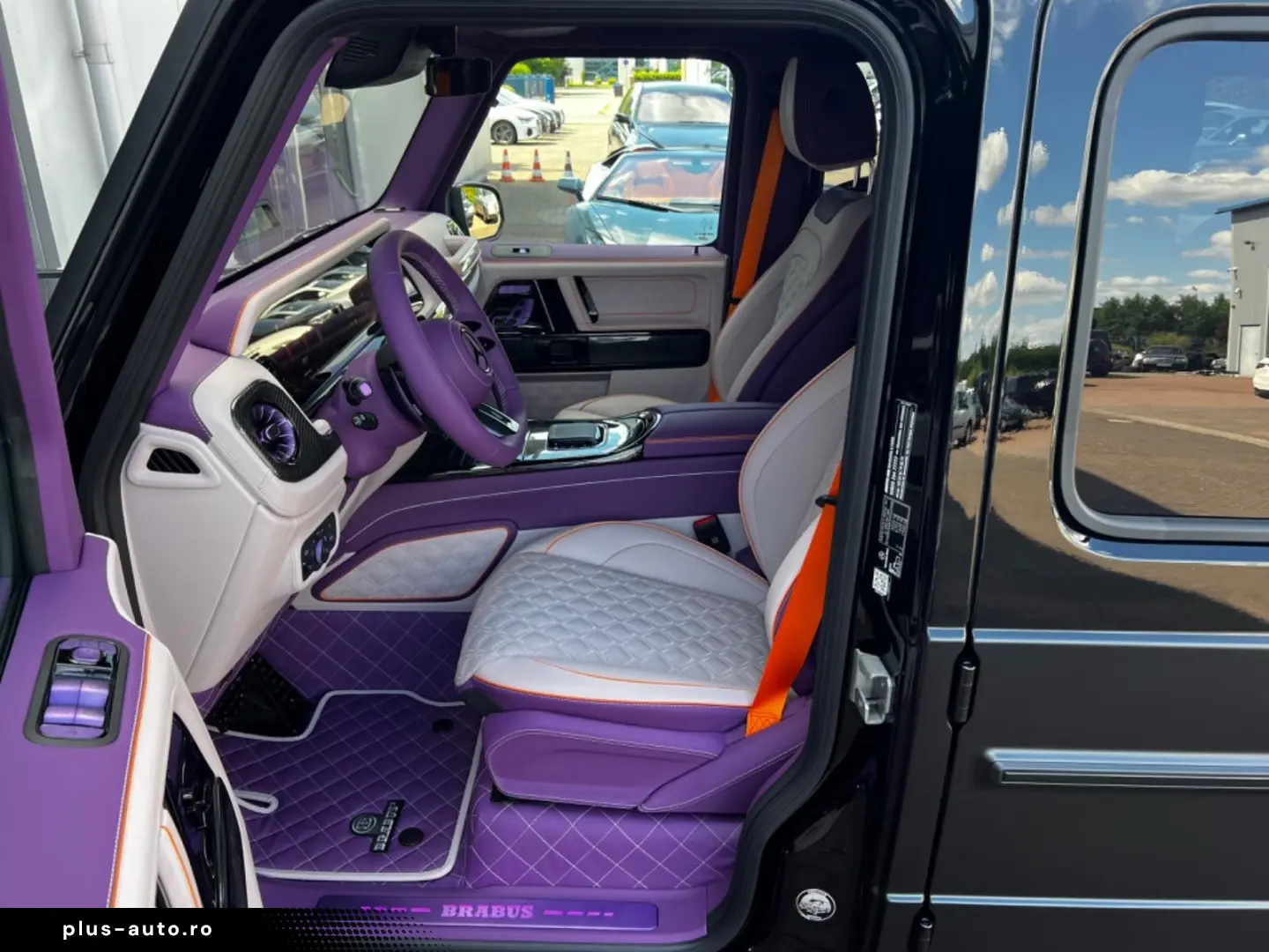 Mercedes Benz G63AMG Brabus B800 Purple interior