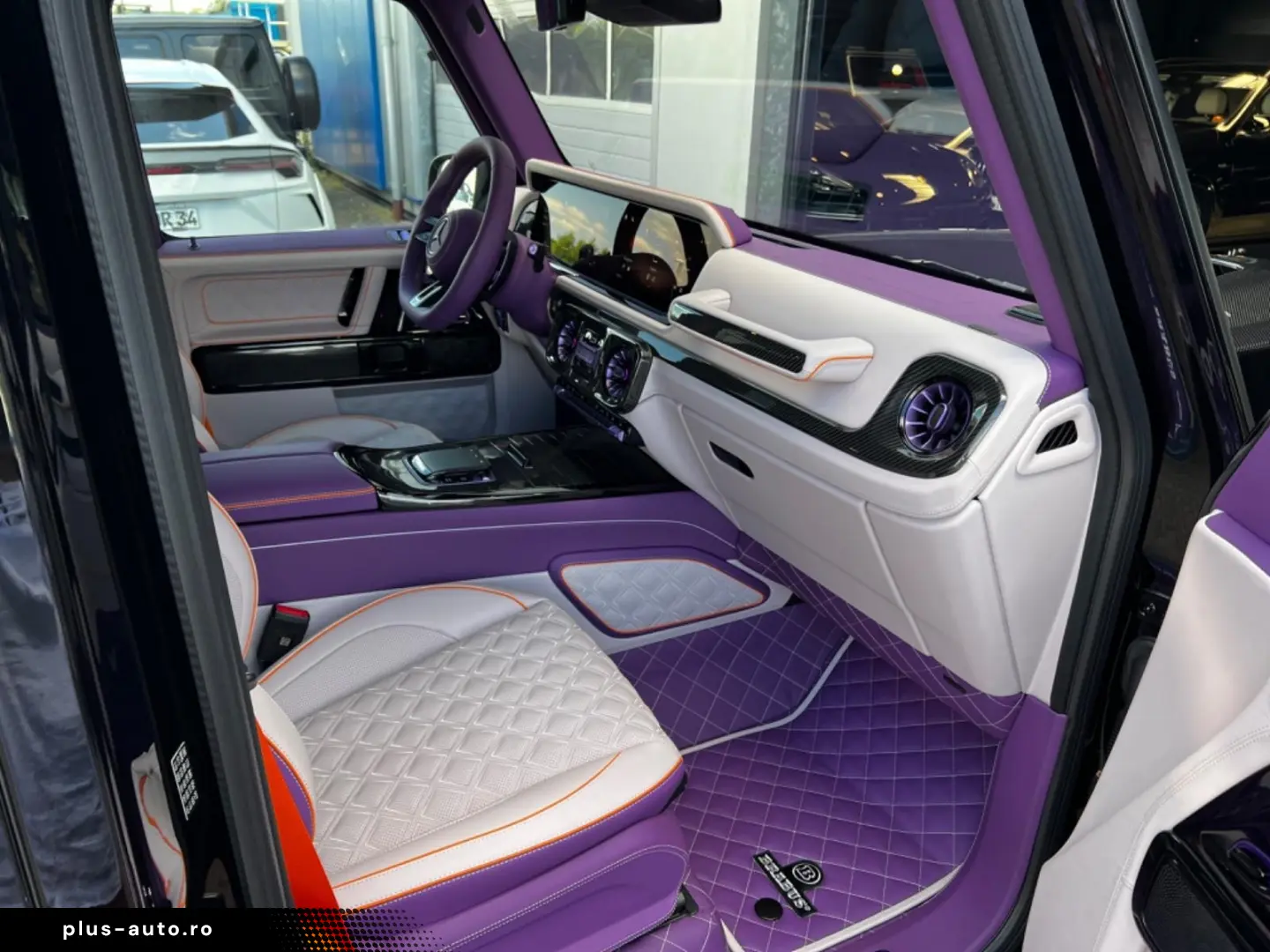 Mercedes Benz G63AMG Brabus B800 Purple interior