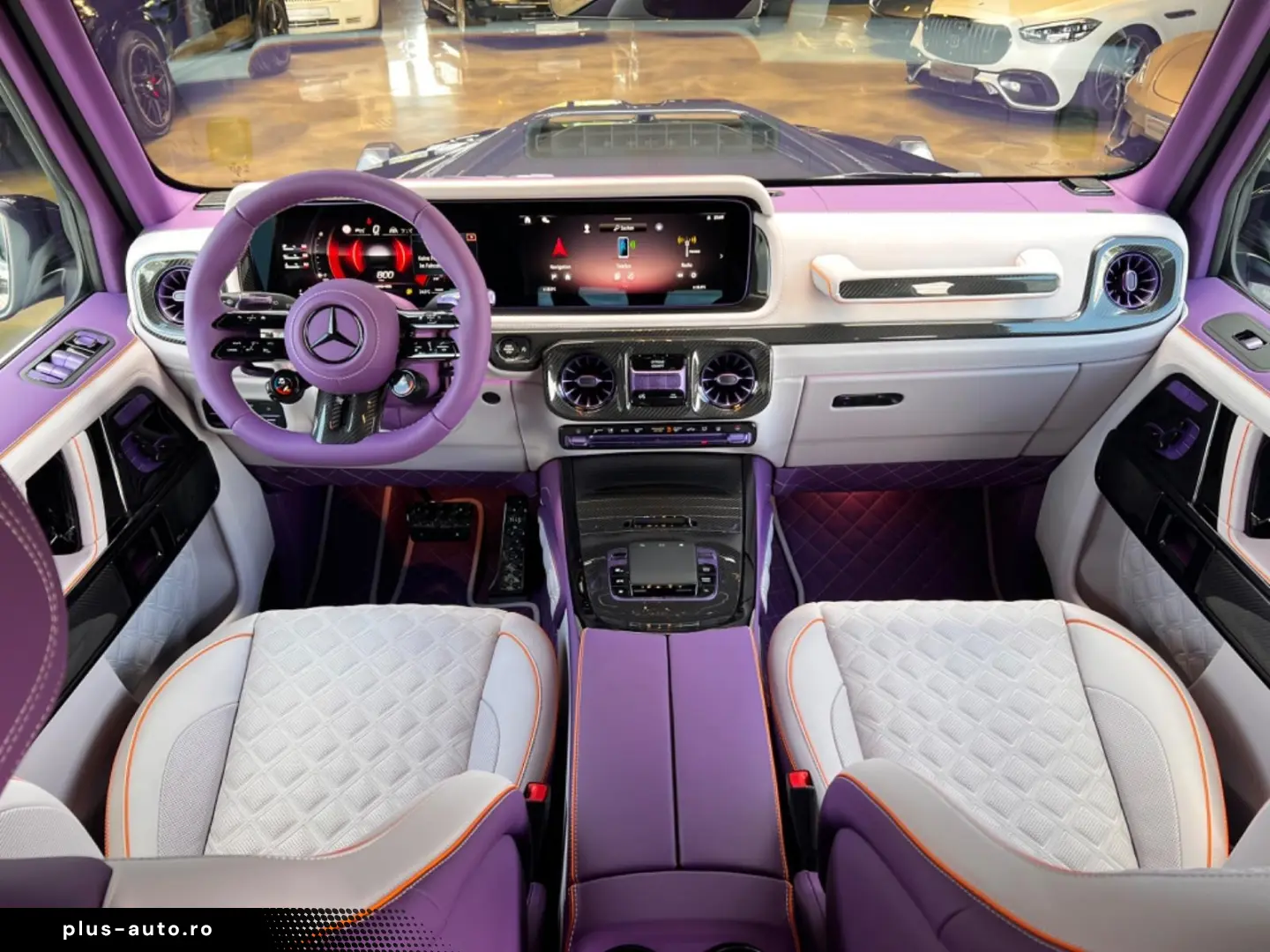 Mercedes Benz G63AMG Brabus B800 Purple interior